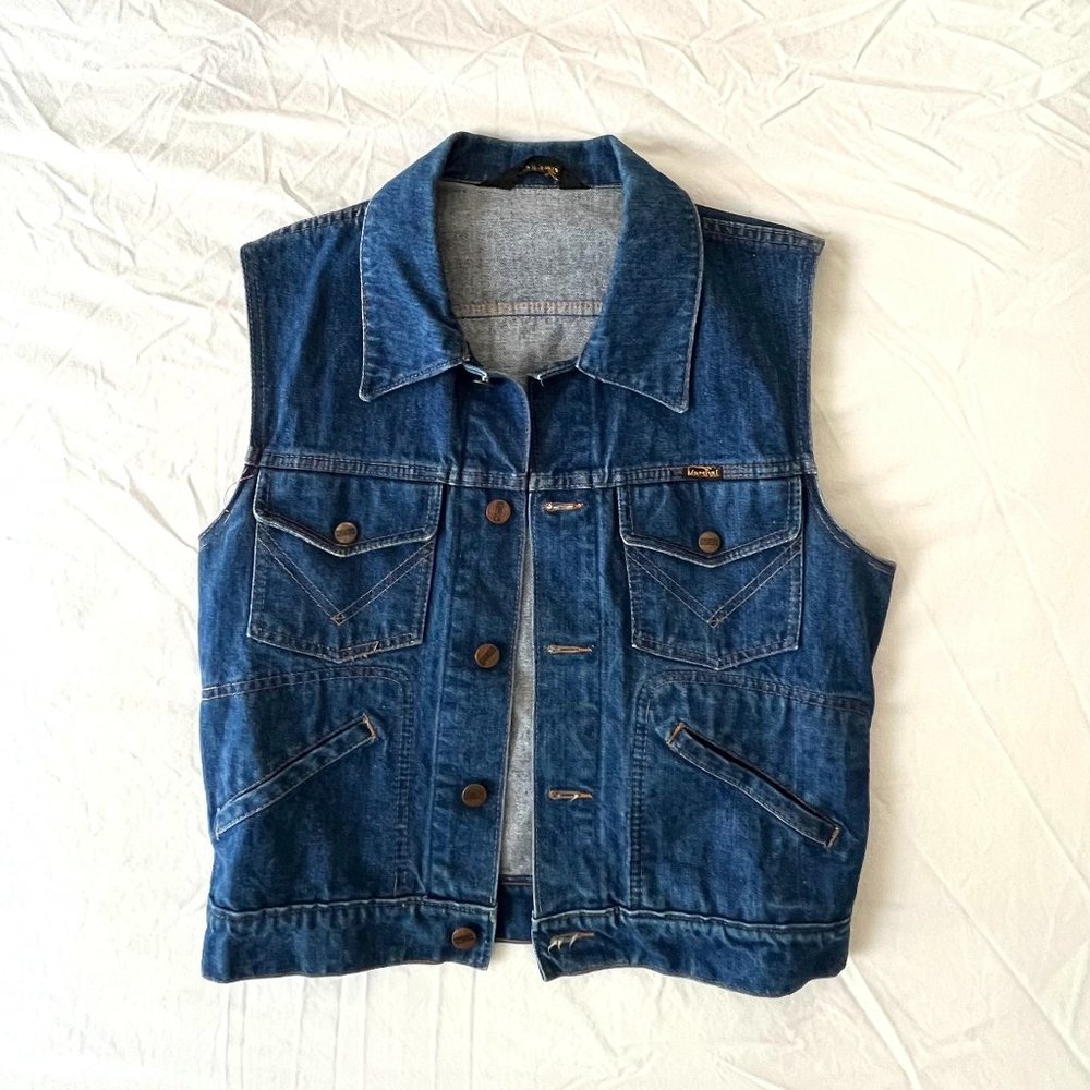Women's Medium Denim Vest